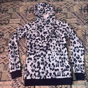 DC Women's Allstar Technical Riding Hoodie Snow Leopard Size (M) Medium